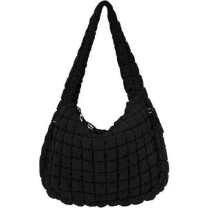 Quilted Tote Bag Large Quilted Carryall Puffer Shoulder Bag Lightweight Puffy